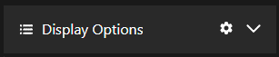 Display Options