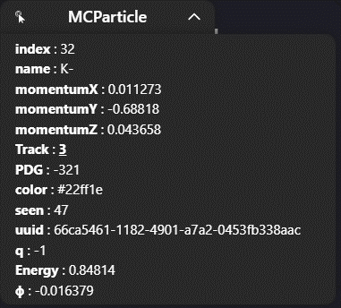 MCParticle Information